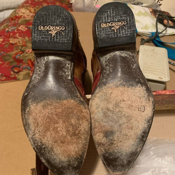 Old Gringo Western Boots Red Tan 7 - Picture 4 of 5